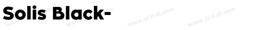 Solis Black字体转换